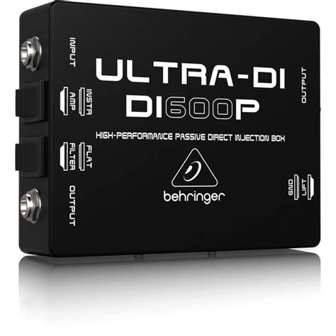 Behringer Ultra-DI DI600P High-Performance Passive DI-Box - Walmart.com ...