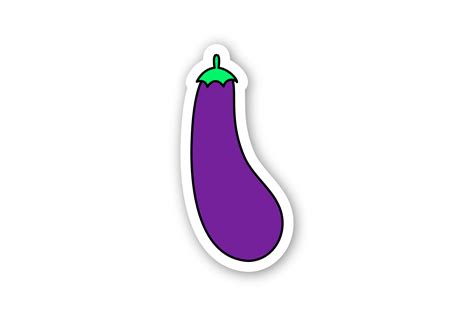 Eggplant Sticker Graphic By Inspirationstudio345 · Creative Fabrica