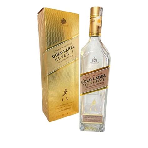 Garrafa Vazia De Whisky Gold Label Caixa E Tampa Shopee Brasil