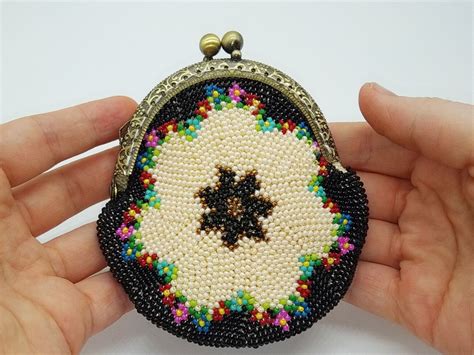 Beaded Coin Purse Coin Purse Pattern Coin Pouch Tutorial Etsy