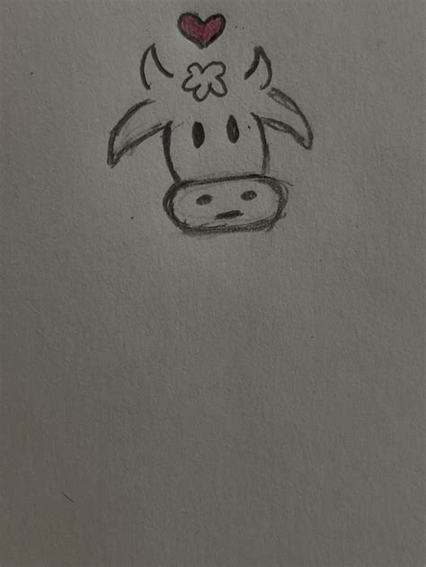 cute cow drawing 🌸 | Cow drawing, Cute cows, Drawings