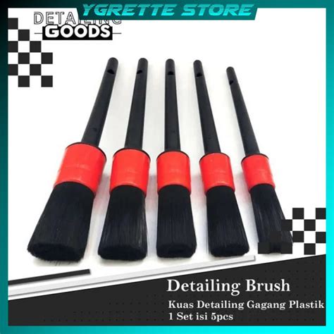 Jual YGRETTE Car Cleaning Brush Set 5pcs Auto Detail Brush Set AUTO