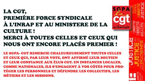 La Cgt Premi Re Force Syndicale Linrap Et Au Ministere De La