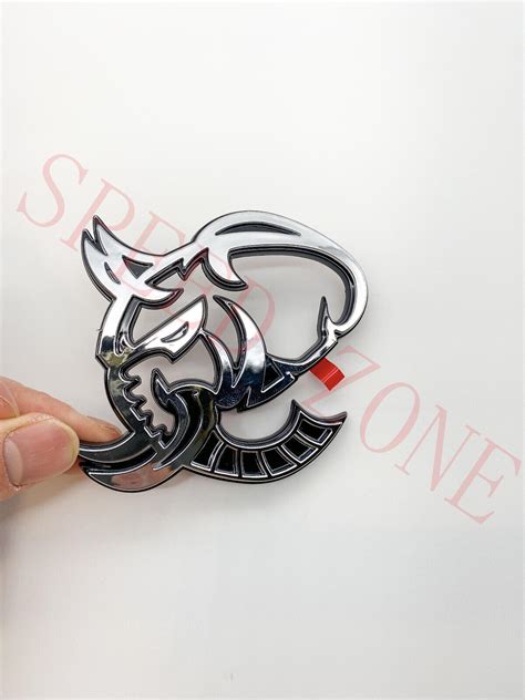 Elephant Head Emblem For Trx Ram Fender Badge Hellcat Style Chrome