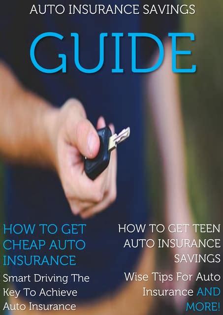 Auto Insurance Savings Guide Pdf