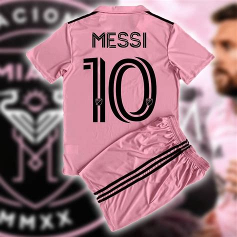 Maillot Inter Miami Leo Messi 2023 2024 Domicileextérieur Etsy France