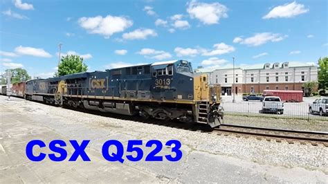 CSX Q523 With PAL Ballast Hoppers In Athens YouTube