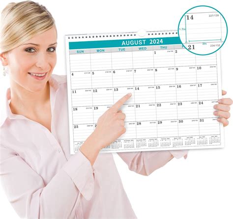 Calendrier Mural Planificateur Annuel Bloc Notes Liste Des