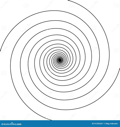 在白色漩涡螺旋的黑色 向量例证 插画 包括有 例证 螺旋 图象 作用 卷曲 荧光 图标 循环 91355551