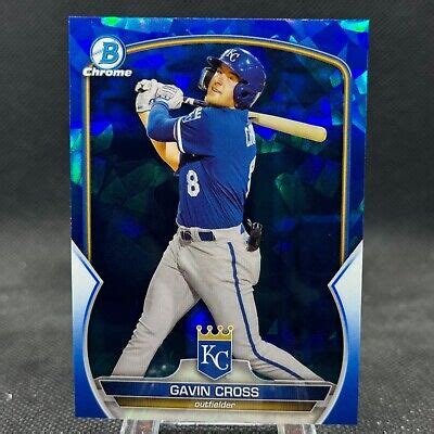 Gavin Cross Bowman Chrome Sapphire Base Kansas City Royals Bcp