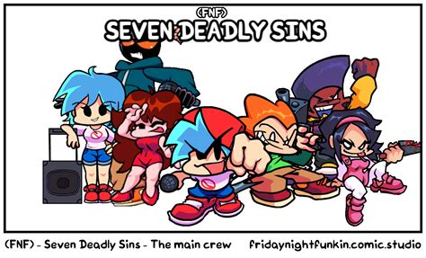 Fnf Seven Deadly Sins The Main Crew Comic Studio