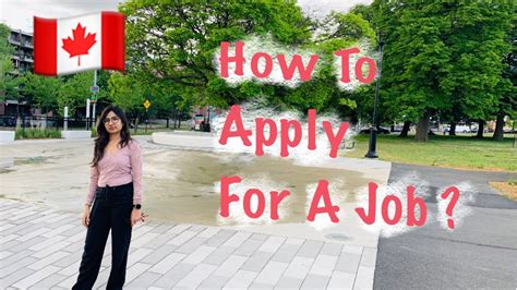 How To Apply For A Job In Canada Canada Stories Youtube