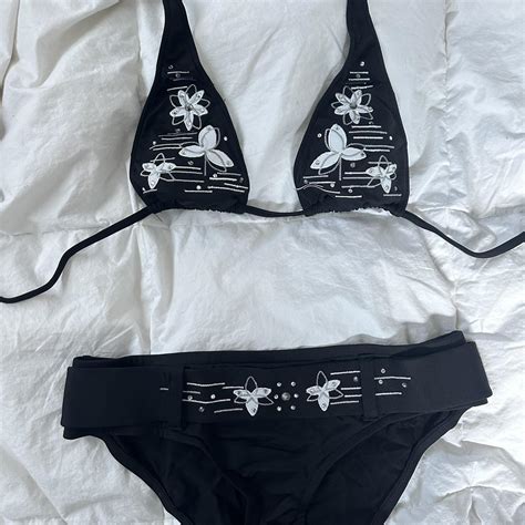 Vintage Y K S Gorgeous Detailed BECCA Bikini Depop