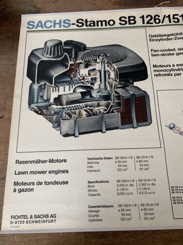 Fichtel Sachs Schaubild Schautafel Sachs Stamo Sb