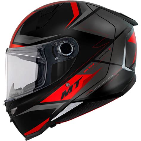 CASCO MT REVENGE 2 S HATAX COLOR Negro Rojo TALLA XXL