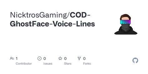 Github Nicktrosgaming Cod Ghostface Voice Lines