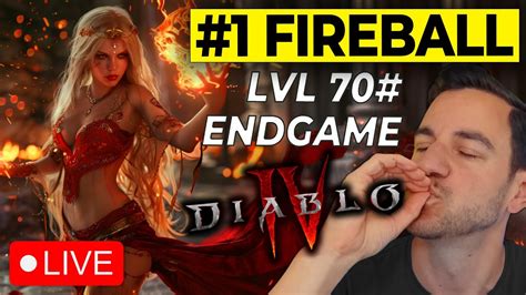 Lvl 70 Fireball Sorceress OP Build Helltides Endgame Diablo 4