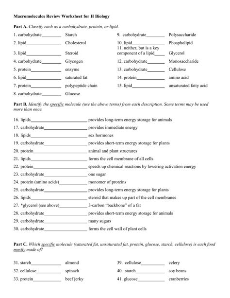 Carbohydrates Fats And Proteins Worksheet Cdc ­ Carbs Fats And Protein Worksheet