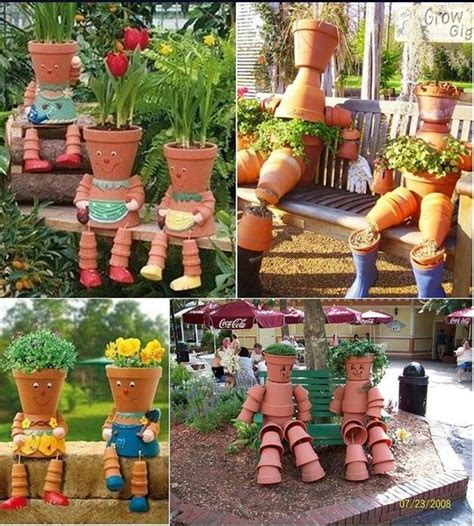 Garden Decor Diy Garden Projects Clay Pot Crafts Garden Deco