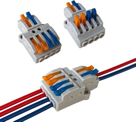 Aiqeer Pcs Kv Lever Nut Wire Connectors In Out Ports