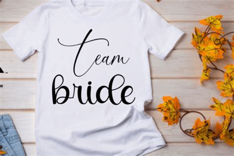 Team Bride Svg T Shirt Design Graphic By Ujjal Mia · Creative Fabrica