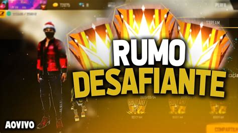 FREE FIRE AO VIVOOURO AO DESAFIANTE SQUAD INSANOTOP GLOBAL INSANO