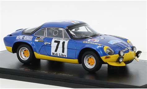 Miniature Alpine A110 1 43 Spark Renault No 71 Criterium Des Cevennes