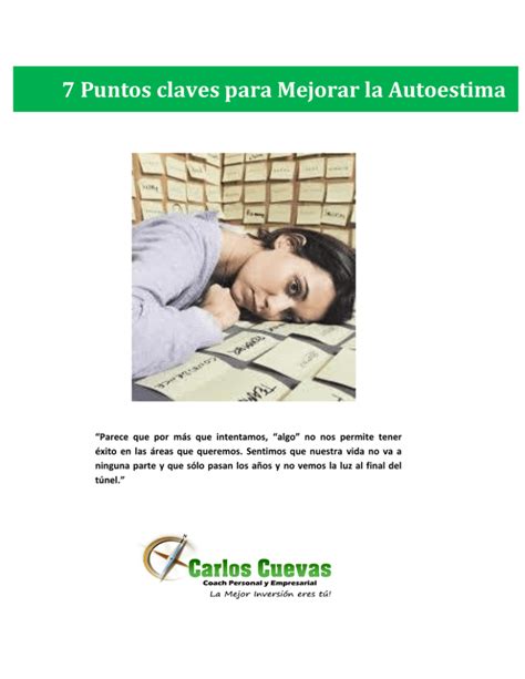 Puntos Clave Para Mejorar La Autoestima