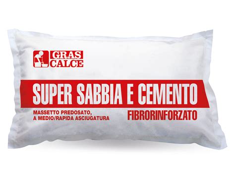 Super Sabbia E Cemento Massetto Fibrorinforzato Gras Calce