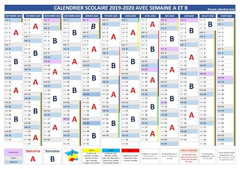 Semaine A Ou B Calendrier Scolaire 2021 2022 Et 2022 2023