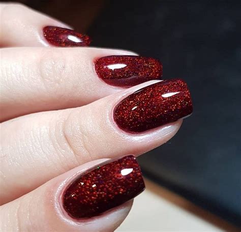 Dark Cherry Red Nails 24 Ideas: Add a Touch of Glamour to Your Style ...