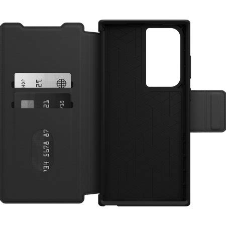 Otterbox Strada Black Leather Wallet Case For Samsung Galaxy S Ultra