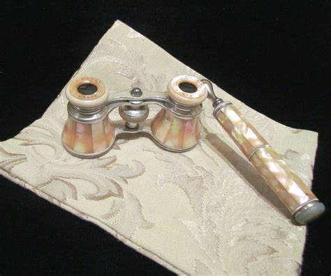 Antique Paris Opera Glasses 1800 S Mother Of Pearl Binoculars Theater Glasses Badere Vintage