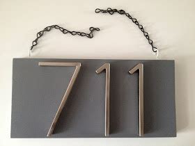 Mad for Mid-Century: DIY Mid-Century Modern House Numbers