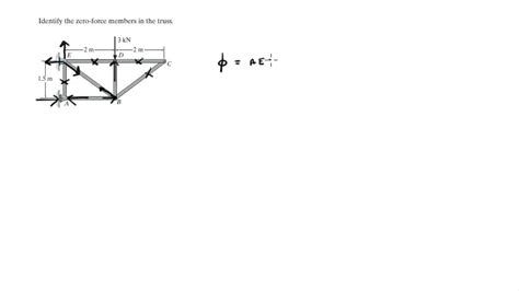 Identify The Zero Force Members In The Truss Youtube