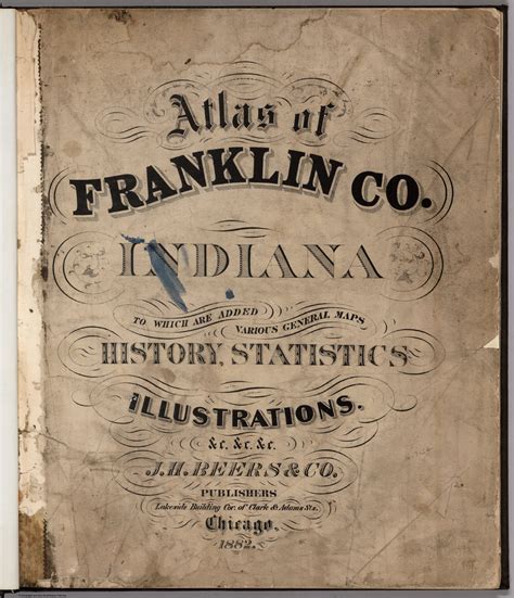 Title Page Atlas Of Franklin County Indiana David Rumsey