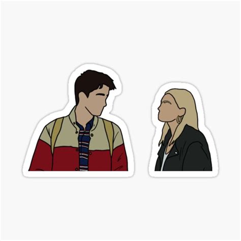 "Otis Milburn and Maeve Wiley" Sticker for Sale by ViolettLight | Redbubble