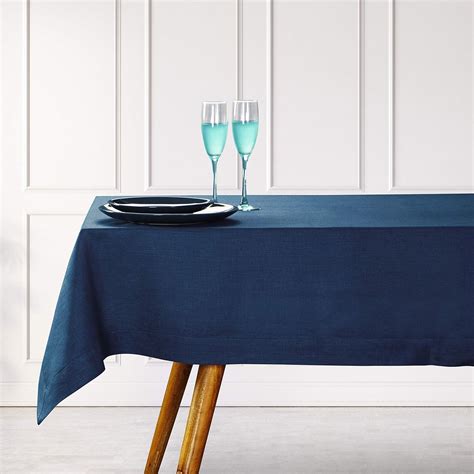 Amazon D Moksha Navy Blue Tablecloth Linen Tablecloths Rectangle