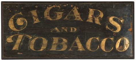 Vintage Cigars & Tobacco Sign | Cottone Auctions