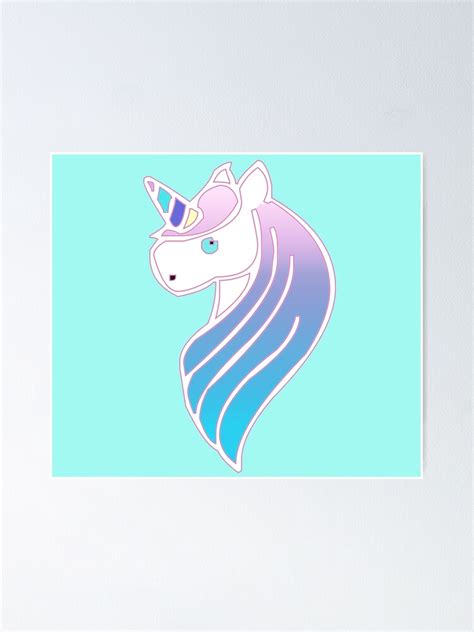 Rainbow Unicorn Poster By Sunnystyle Redbubble