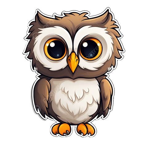 Clean And Simple Owl Sticker Owl Sticker Barn Owl Png Transparent