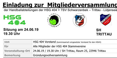 Handball Archive Tsv Trittau Von E V Sportverein