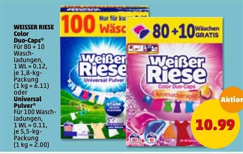 Weisser Riese Color Duo Caps Oder Universal Pulver Angebot Bei Penny