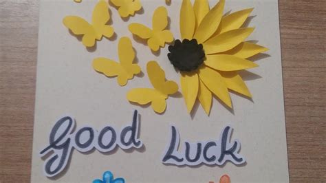 How To Make A Beautiful And Easy Good Luck Cardhandmade Card Idealatest Design Farewell Card