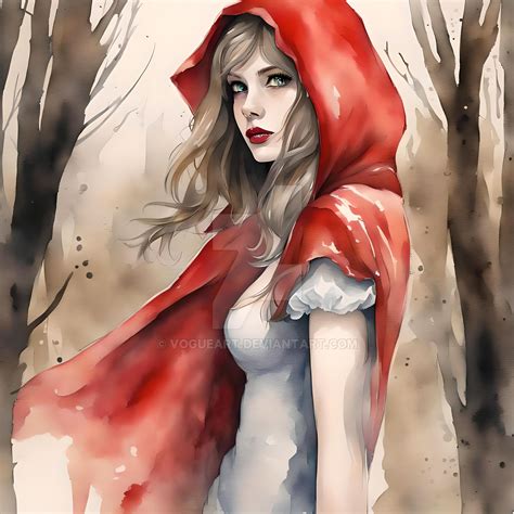 Sexy Red Riding Hood Watercolour By Vogueart On Deviantart