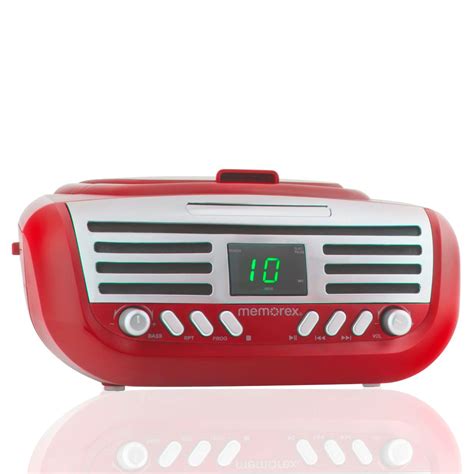 Memorex Retro Amfm Radio Boombox With Top Loading Cd Player Hsn