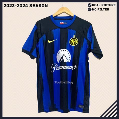 Jual JERSEY BAJU BOLA INTER MILAN HOME BLACK BLUE HITAM BIRU 2023 2024