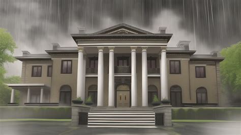 豪邸の外観の背景イラスト Background Illustrations Of A Exterior Of Mansion