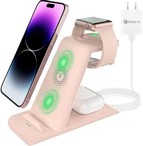 Amazon JARGOU 3 In 1 Wireless Charging Station Wireless Charger