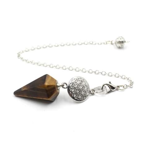 PIERRE VENDUE SEULE Tiger Eye Pendule En Pierre Naturelle Pour